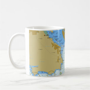 Taza de café náutica de la carta