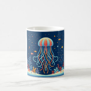 Taza De Café náutica/playa/medusas costeras