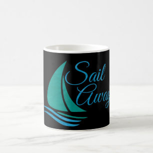 Taza De Café Náutico Huye en Vela