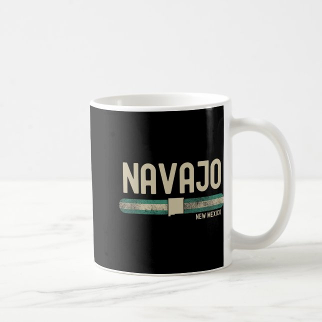 Taza De Café Navajo Nm New Mexico Travel &amp; 80s Style  (Derecha)
