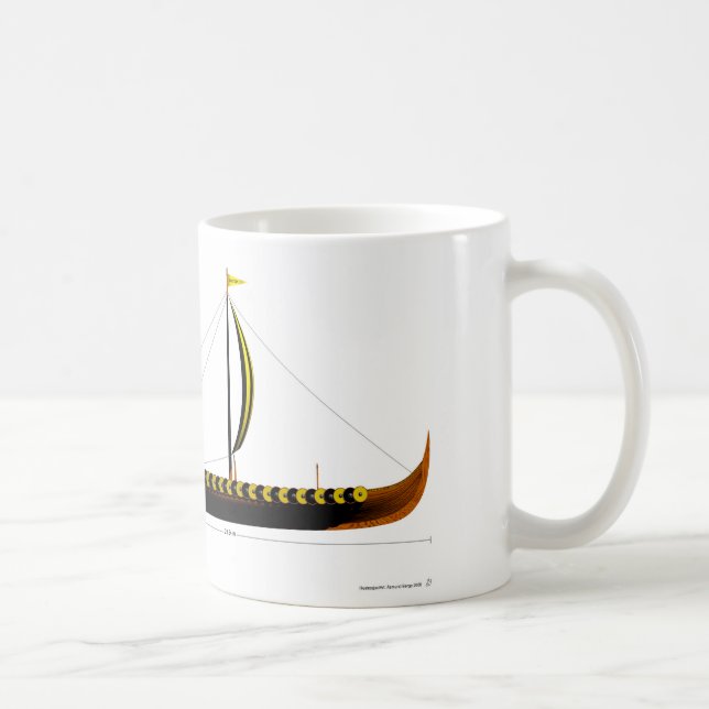 Taza De Café Nave de Gokstad Viking (Derecha)