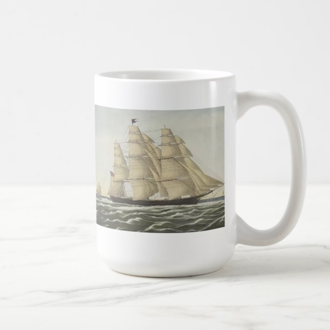 Taza De Café Nave de podadoras, nube que vuela (Derecha)