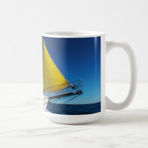 Taza De Café Navegación del océano en un yate