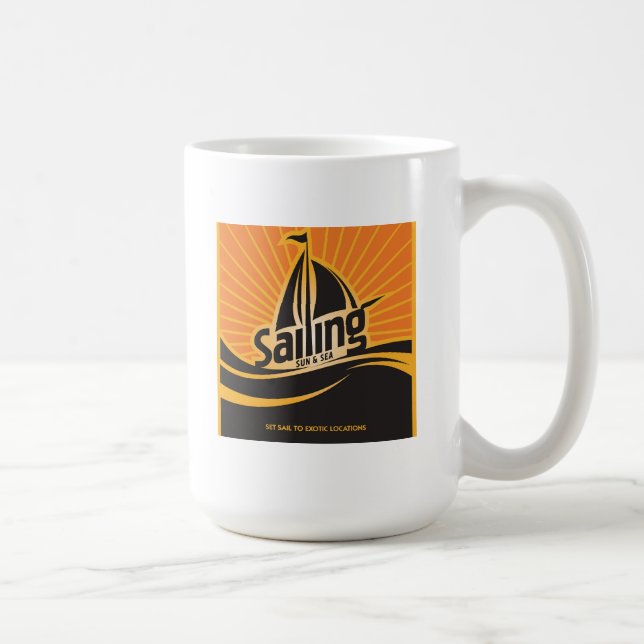 Taza De Café Navegación Sun y mar (Derecha)