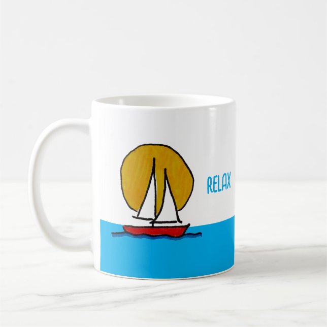 Taza De Café Navegador al sol Relájese y revitalice (Izquierda)