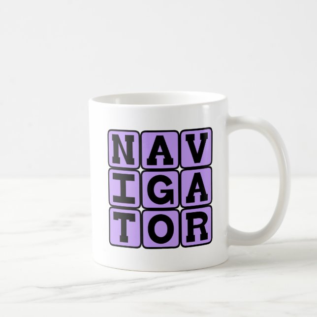Taza De Café Navegador, Maestro de Mapas (Derecha)