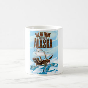 Taza De Café Navegar por el desierto congelado de Alaska