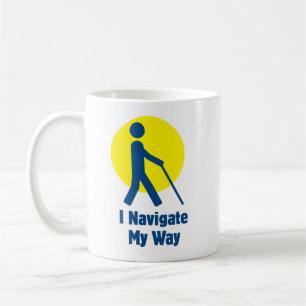 Taza De Café Navego por mi camino - Ciegos