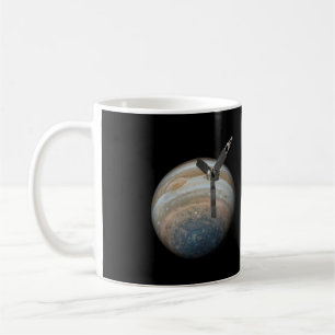 Taza De Café Naves espaciales de Juno en el planeta Júpiter