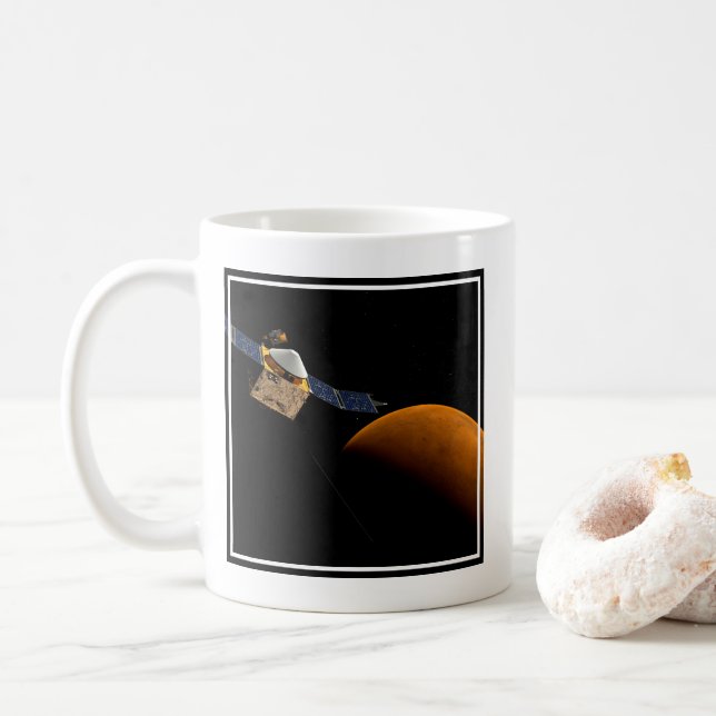 Taza De Café Naves espaciales de Maven. (Con donut)