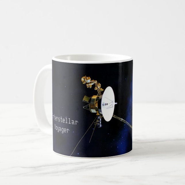 Taza De Café Naves espaciales de Voyager Interstelar (Anverso izquierdo)