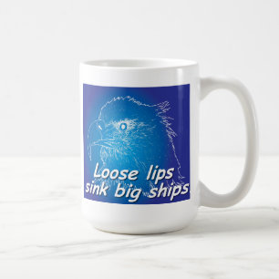 Taza De Café Naves grandes del fregadero flojo de los labios.