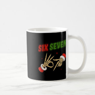 Taza De Café Navidad 67 Seis Siete Esqueleto Santa Divertido Ge