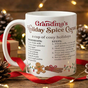 Taza De Café Navidad Acogedora, Receta de Chocolate Caliente de