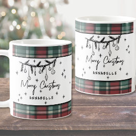 Taza De Café Navidad Alegre Dibujada a Mano