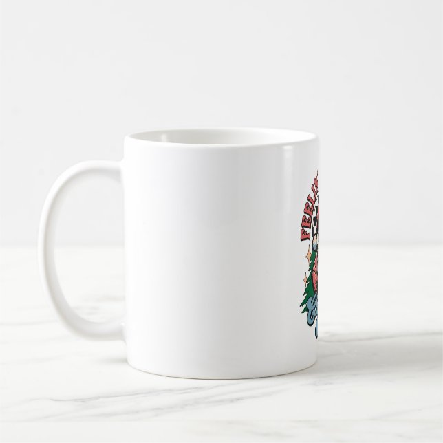 Taza De Café Navidad Alegre Santa (Izquierda)