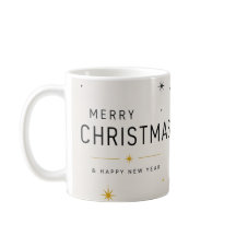 Navidad Amarillo Negro y Blanco Moderno