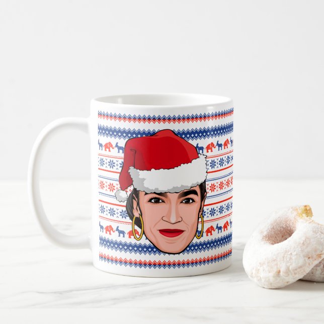 Taza De Café Navidad AOC (Con donut)