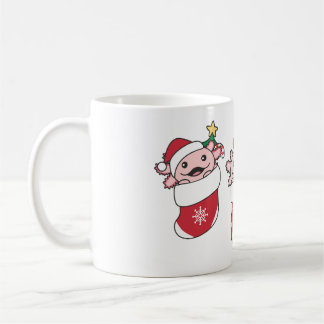 Taza De Café Navidad Axololt adorable Axolotls para las fiestas