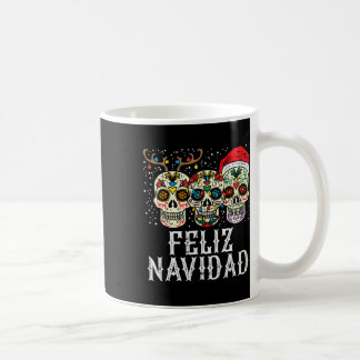 Taza De Café Navidad Azúcar cráneo reno Santa Cristo mexicano
