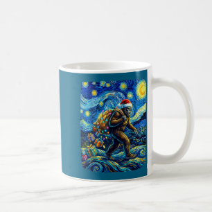 Taza De Café Navidad Bigfoot Sombrero Santa Van Gogh Noche estr