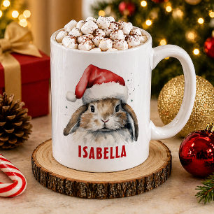 Taza De Café Navidad Bunny Personalizado Kids Mug