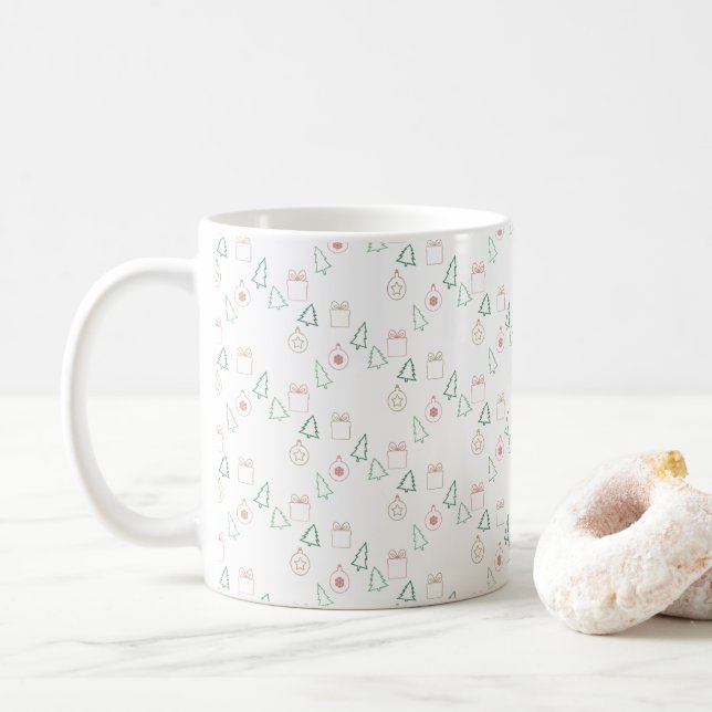 Taza De Café Navidad Chic (Con donut)