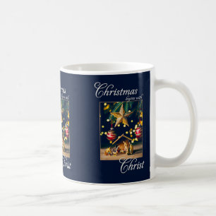 Taza De Café Navidad Comienza con la Natividad de Cristo