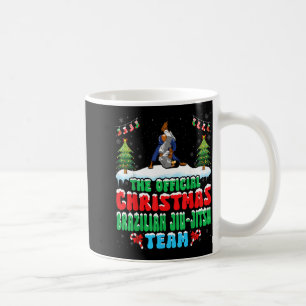 Taza De Café Navidad con nieve jiu-jitsu brasileño Artes marcia