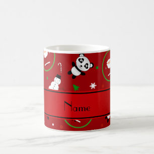 Taza De Café Navidad conocido personalizado de santas de la