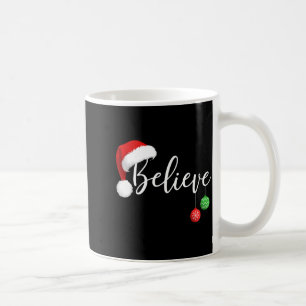 Taza De Café Navidad Cree En Santa Claus Divertida Familia De N
