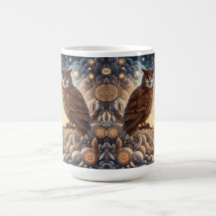 Taza De Café Navidad de búhos