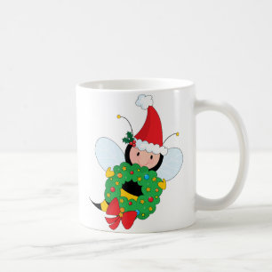 Taza De Café Navidad de la abeja