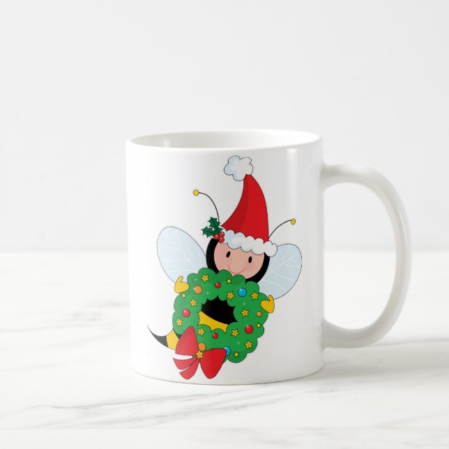 Taza De Café Navidad de la abeja (Derecha)