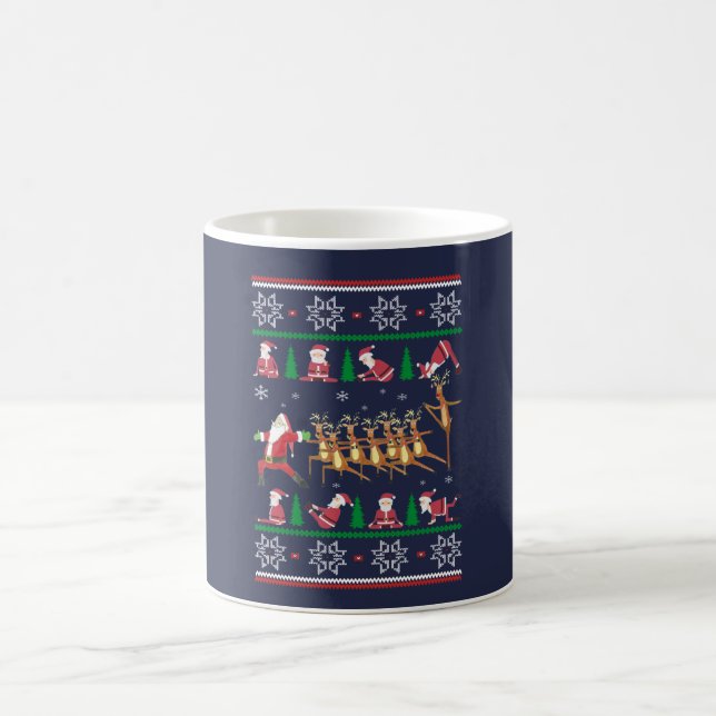 Taza De Café Navidad de la yoga (Centro)