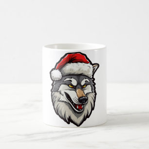 Taza De Café Navidad de Lobo