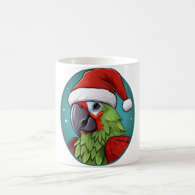 Taza De Café Navidad de loro (Centro)