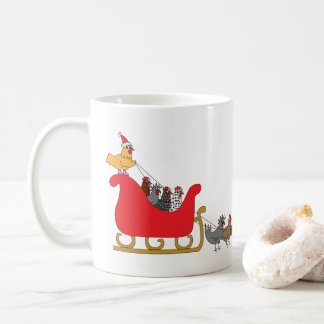 Taza De Café Navidad de los pollos