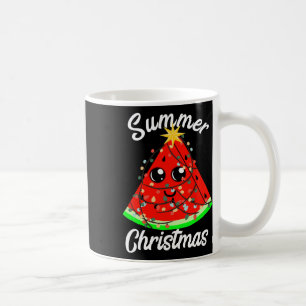 Taza De Café Navidad de Verano En Julio Sandía Árbol Frutal Tró
