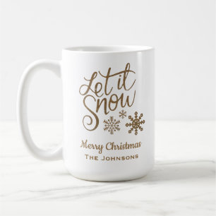 Taza De Café Navidad Deja que nieve 