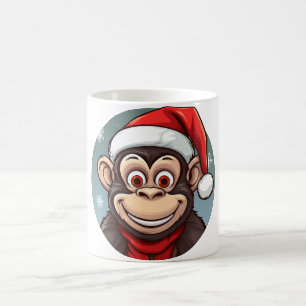Taza De Café Navidad del mono