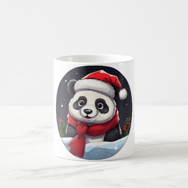 Taza De Café Navidad del panda (Centro)