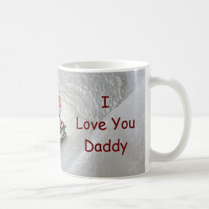 Taza De Café Navidad del papá - te amo pingüino