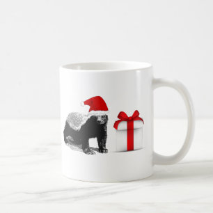 Taza De Café Navidad del tejón de miel