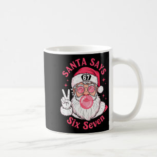 Taza De Café Navidad Divertida 67 Meme Rotura Cerebral Santa Cl