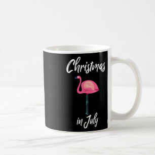 Taza De Café Navidad Divertida En Julio Flamenco De Verano Surf