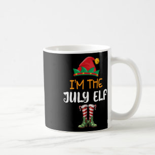 Taza De Café Navidad Divertida En Julio Soy El Elfo De Julio Ni