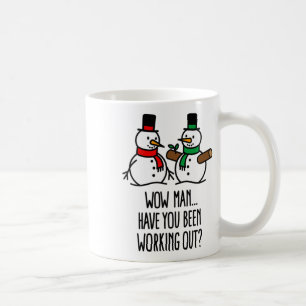Taza De Café Navidad Divertida Entrenamiento De Cuerpo Gimnasio
