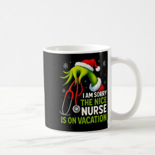 Taza De Café Navidad Divertida Lo Siento La Enfermera Médica de