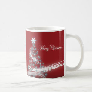 Taza De Café Navidad elegante de la estrella festiva